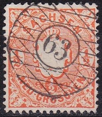 Germany Sachsen [1863] MiNr 0015 ( O/used ) [03]