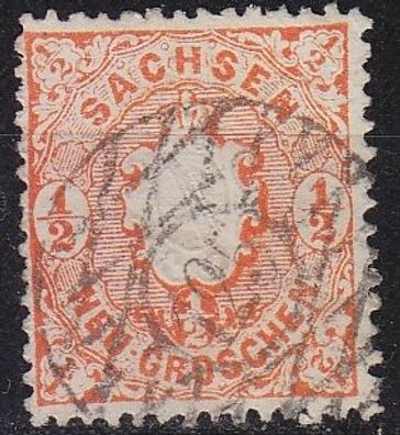 Germany Sachsen [1863] MiNr 0015 ( O/used ) [04]
