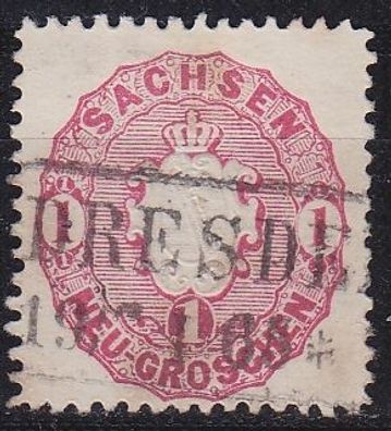 Germany Sachsen [1863] MiNr 0016 ( O/used ) [03]