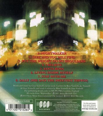 Gino Vannelli: Gino Vannelli: Nightwalker - - (CD / N)