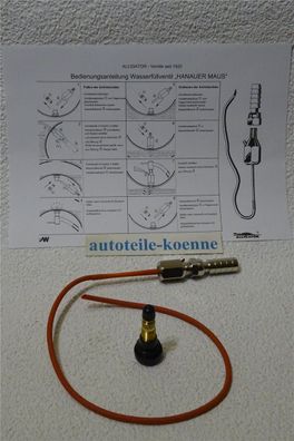 Hanauer Maus Wasserarmatur + 1x Snap-In 15,7mm Traktor Schlepper AS EM