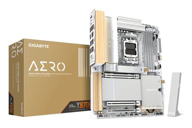 X870E AERO X3D WOOD ATX / AMD / X870E / 4xDDR5 / 4x SATA, 4x M.2 / 8x USB 3.2, 4x USB