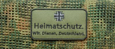 Patch: "Heimatschutz wir dienen Deutschland", Reservisten, Soldat, Veteran