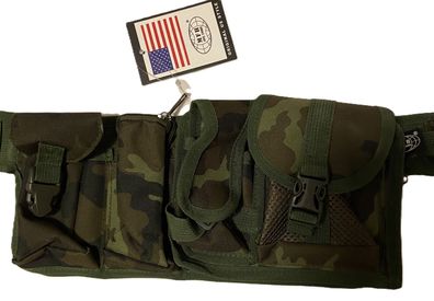 Hüftgurt mit 6 Taschen 5,5 cm M 95 CZ tarn