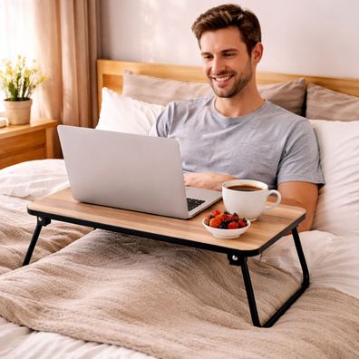 Betttablett Tablettisch Betttisch Frühstückstablett Serviertablett Laptoptisch