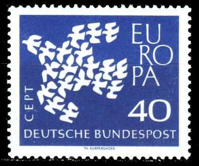 BRD BUND 1961 Nr 368xw postfrisch S57FB7A