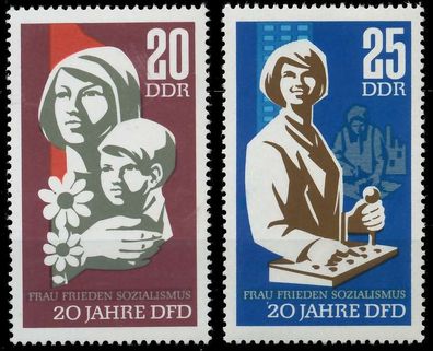 DDR 1967 Nr 1256-1257 postfrisch SD85A0A