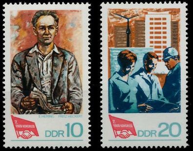 DDR 1968 Nr 1363-1364 postfrisch SD85D46