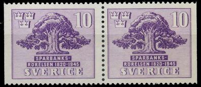 Schweden 1945 Nr 316Dl Dr postfrisch WAAGR PAAR SD8E53E