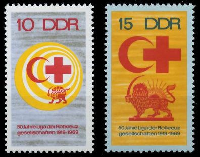 DDR 1969 Nr 1466-1467 postfrisch SD928C2