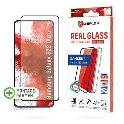 Displex Panzerglas 10H inklusive Handyhülle transparent für Samsung Galaxy S22 U