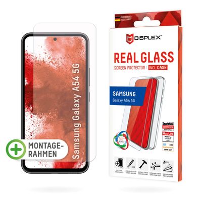 Displex Panzerglas 10H inklusive Handyhülle transparent für Samsung Galaxy A54 5