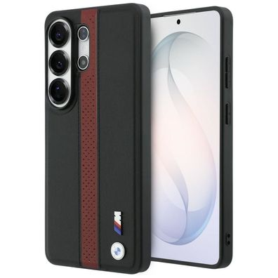 BMW MagSafe Hülle Galaxy S26 Ultra Kunstleder schwarz Streifen rot Logo Metall