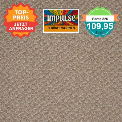 Girloon Santa 826 Feinstvelours 200 cm breit - keine Versandkosten