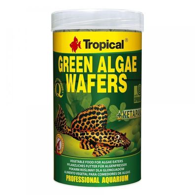 Tropical Green Algae Wafer 250ml - Futter für Welse L-Welse Welsfutter