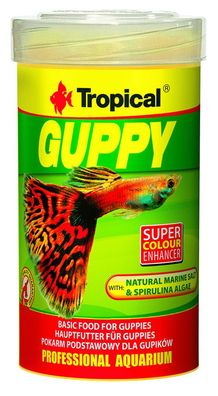 Tropical Guppy 250ml Futter Flockenfutter für Lebendgebärende