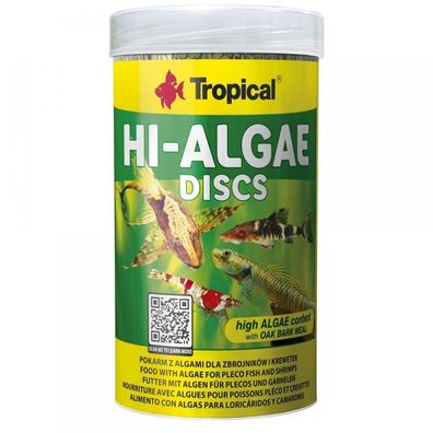 Tropical Hi-Algae Discs 250ml Futter Futtertabletten für Welse Welsfutter