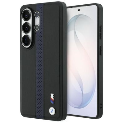 BMW MagSafe Hülle Galaxy S26 Ultra Kunstleder schwarz Streifen blau Logo Metall