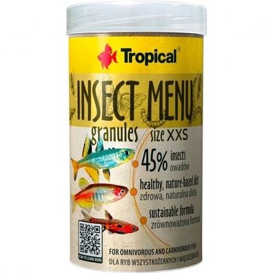 Tropical Insect Menu Granules XXS 250ml Futter Granulat für kleine Zierfische
