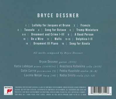 Bryce Dessner: Bryce Dessner: Solos - - (CD / S)