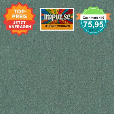 Girloon Cashmere 440 Velours Teppichboden 400 cm breit - versandkostenfrei