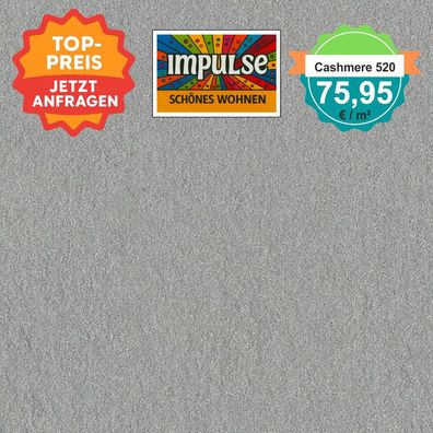 Girloon Cashmere 520 Velours Teppichboden 400 cm breit - versandkostenfrei