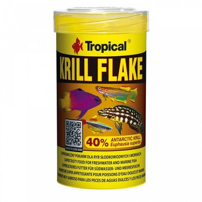 Tropical Krill Flake 40% Flockenfutter 100ml Futter für Zierfische