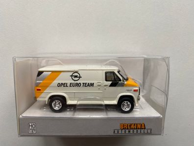 Chevrolet C 20, 1983, Opel Euro Team, H0 Auto Modell 1:87, Brekina 18256