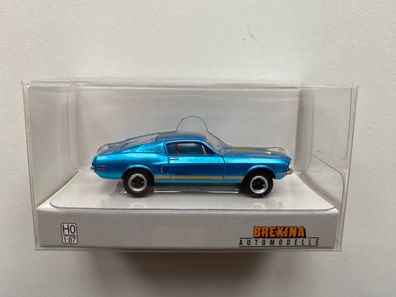 Brekina 19610 Ford Mustang GT 350 Fastback, blau, 1968, Modell 1:87 (H0)