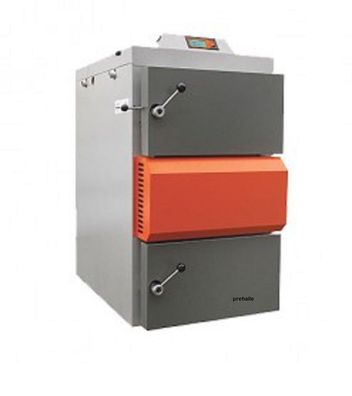 Holzvergaser HVS 100 LC + Thermische Ablaufsicherung für Pufferspeicher prehalle