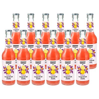 Vaihinger Virgin Grapefruit Tonic alkoholfrei – 12 × 0,33 l Glasflaschen – Erfr
