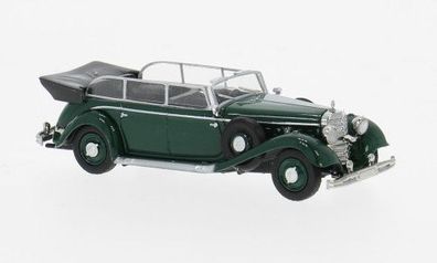 Mercedes 770 K, dunkelgrün, 1938, H0 Auto Modell 1:87, Brekina 21056