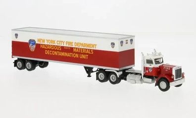 Brekina 85721 Peterbilt 359 Koffer Sattelzug Fire Department 1:87 (H0)