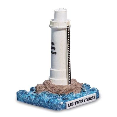 Leuchtturm Les Trois Pierres Ile Molene 10cm von 1885 Frankreich