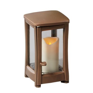 Grablampe aus Bronze Urnengrab Grablaterne Grablicht Grableuchte