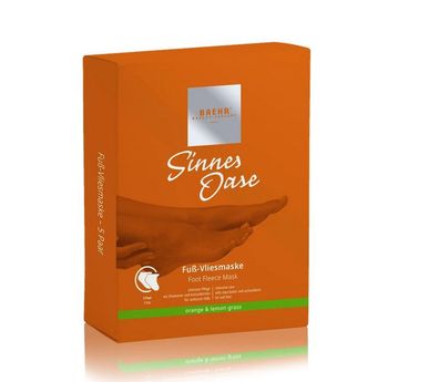 Pedibaehr - Baehr Beauty Concept - Sinnes Oase Fuß-Vliesmaske, 5 Sachets à 2 Stk