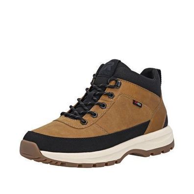 Rieker Schnürstiefel - Braun / Schwarz Kunstleder