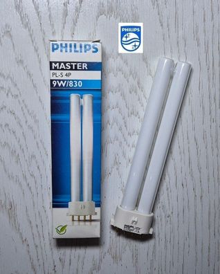 Philips Master 9W/830 Kompaktleuchtstofflampe 2G7 PL-S PLS 4P Warmweiß white