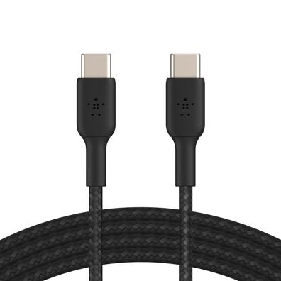 Belkin geflochtenes USB-C / USB-C-Kabel 2m, schwarz