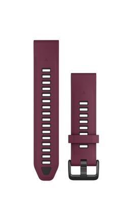 Garmin Ersatzarmband QuickFit 20mm Silikon Merlot/Graphit