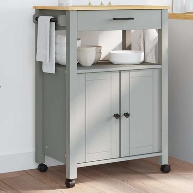 vidaXL Küchenwagen MONZA 60x40x88,5 cm Massivholz Kiefer