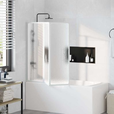 Duschwand 117x120 cm 3 Paneele Faltbar