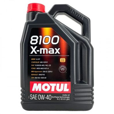 Motul 8100 X-max 0W-40 5 Liter
