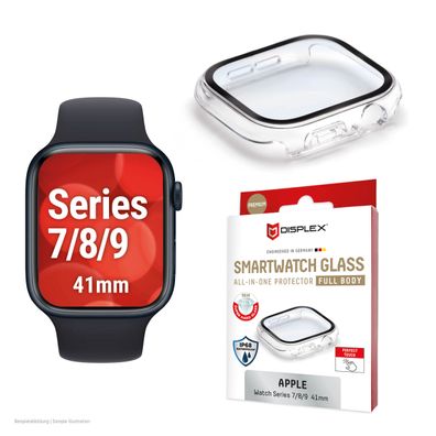 Displex Full Body Apple Watch 7/8/9, 41mm, clear