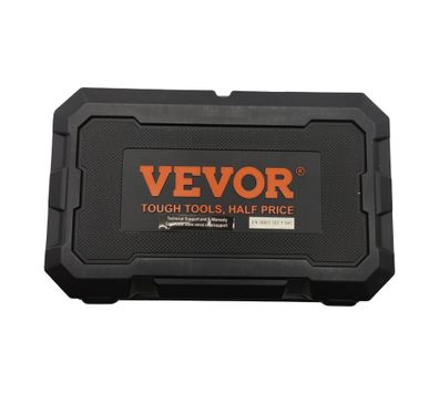 VEVOR Schlagschrauber-Nusskasten 1/4" 48-tlg SAE 3/16-9/16 4-15mm