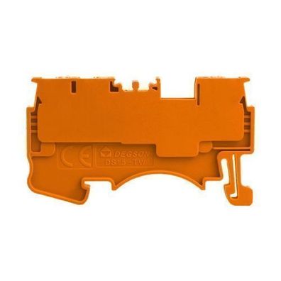 Reihenklemme 1.5mm2 3 Leiter Durchgangsklemme 1P Orange 7808