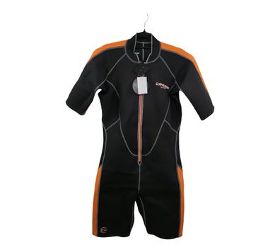Cressi Lido Lady Shorty Neoprenanzug Schwarz/Orange 2mm, 3XL/7