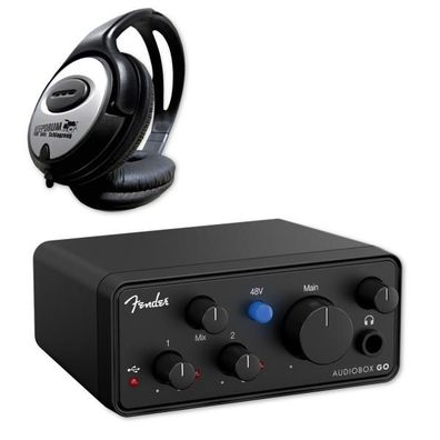 Fender Audio-Interface AudioBox Go 2-Kanal mit Kopfhörer