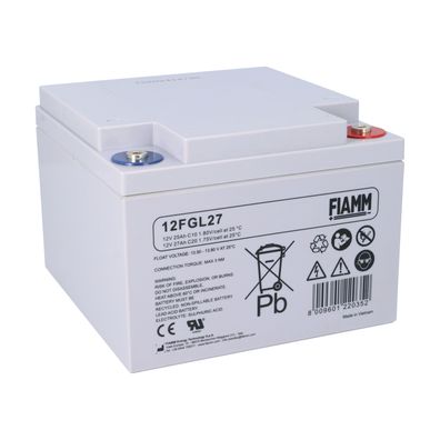 Fiamm Blei-Akku 12FGL27 12V 27Ah Pb M5 Innengewinde