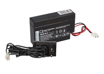 Ladegerät mit 1x Blei-Akku 12V 0,8Ah 12LS-0.8 AMP-Stecker